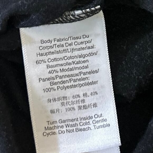 DKNY Women's Black Leopard Animal Print Crew Neck 3/4 Sleeve Blouse Top Size S - Picture 5 of 5